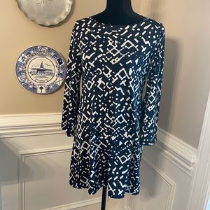 Blue and White Dress